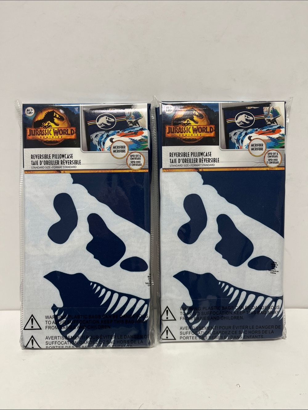 Jurassic World Reversible Pillowcase - set of 2